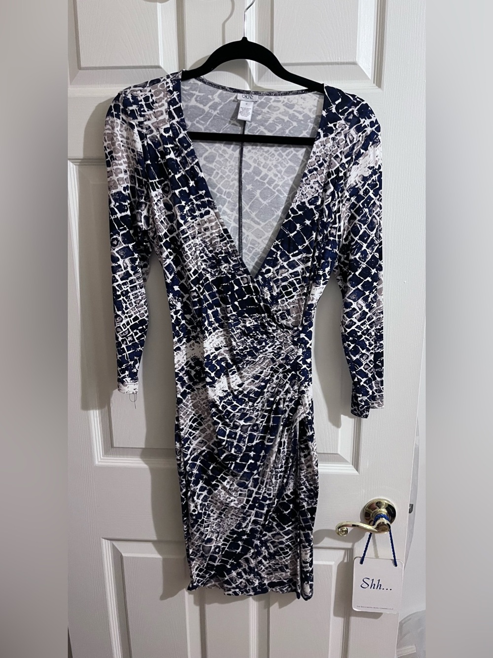 Cache vintage faux wrap dress sz M